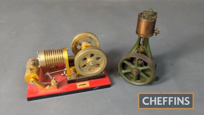 2no. model stationary engines to inc. Stuart vertical engine