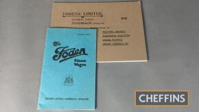 Foden Steam Wagon Catalogue No. 29 t/w Fodens Limited catalogue of Traction Engines, Thrashing Machines, Steam Wagons, Straw Presses etc, 1970s reprints