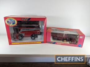 Massey Ferguson, 2no. die-cast combine models to inc' 7200, 760 by Britains, boxed