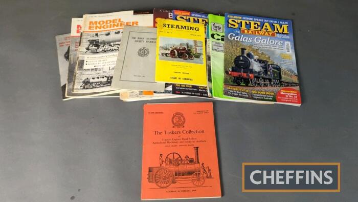 Qty steam related magazines & auction catalogues from 1960s - present inc The Taskers Collection Sale by Christies 1969