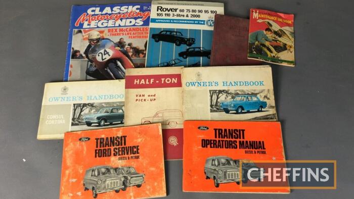 Qty car, van & motorcycle instruction books etc