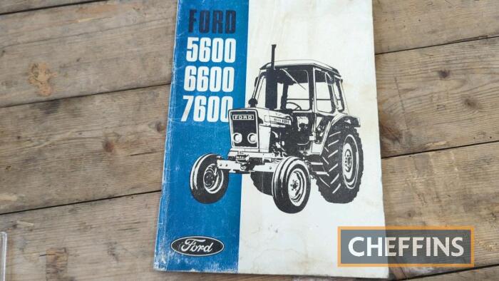 Ford 5600/6600/7600 operators manual