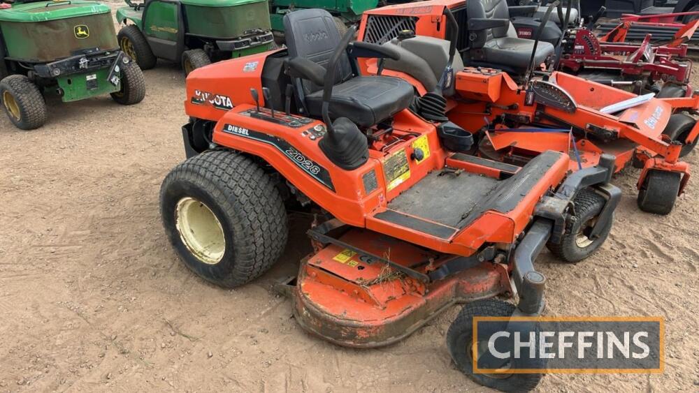 Kubota ZD28 Zero Turn Mower Horticultural Spares Wheels Tyres to be held at The Machinery Saleground Sutton Ely Cambs CB6 2QT Machinery and Vintage Auct