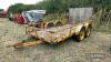 Tandem axle trailer on 205R16.0 wheels and tyres (yellow) - 3