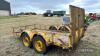 Tandem axle trailer on 205R16.0 wheels and tyres (yellow) - 4