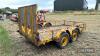 Tandem axle trailer on 205R16.0 wheels and tyres (yellow) - 5