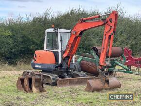 2007 KUBOTA KX161-3CX rubber tracked EXCAVATOR Fitted with blade, hydraulic breaker pipework, manual quick hitch and offered with Strickland 150cm ditching bucket, 22.5inch bucket, 29inch bucket and 11.5inch buckets. Serial No. WKFRGXO???02876520 