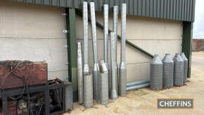 Qty galvanised grain areation towers