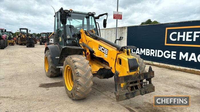 JCB TM320 Agri T4i 111B Telehandler pin & cone headstock, registration documents to be supplied by the vendor Reg. No. CV63 KSK Ser. No. JCB320TSC02091507