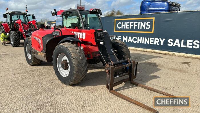 Manitou MLT735 Elite Telehandler c/w air con, forks, boom suspension, rear hitch Reg. No. PO65 FZT Ser. No. 957081