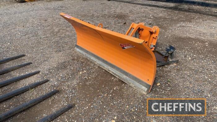 Bonatti LP1-1250 Snow Plough 1.25m wide, hydraulic lift, front mount, attached by quick release system