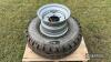 Single 12.5/80-15.3 wheels and tyres t/w rim. New and unused