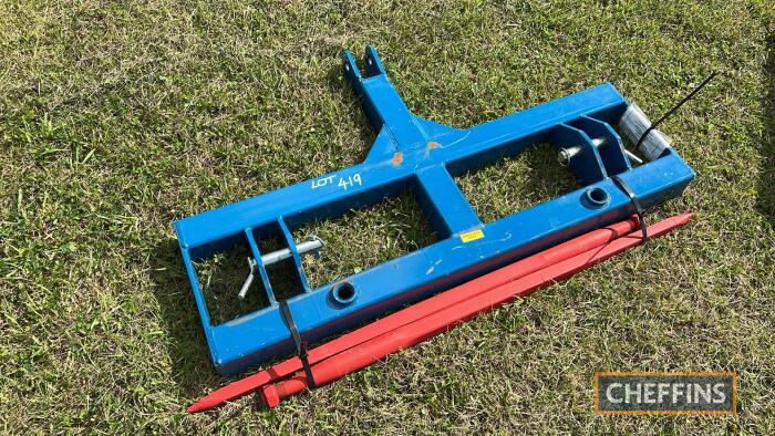 2023 Fleming 3pt linkage bale spike. Unused & Shop-soiled Serial No. 171302