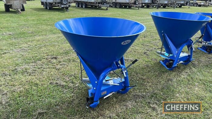 Fleming FS500 mounted fertiliser spreader. Unused & Shop-soiled Serial No. 329097