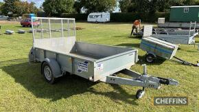 Ifor Williams GD85 1400kg single axle car trailer with tail ramp Serial No. SCK500000M0787956