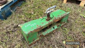 John Deere tombstone weight holder