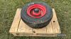 Pr. 4.00-8.00 new bale sledge wheels and tyres