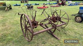 Vintage trailed hay turner