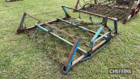 Fleming mounted manual folding chain harrows, 12ft