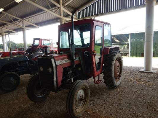 1982 MASSEY FERGUSON 250 3 cylinder diesel TRACTOR Reg. No. YYG 676X Serial No. 621353 The vendor states that a new engine has been fitted but due to ill health the tractor could not be driven. It has been stored inside during the winter and outside durin