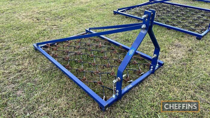 Beaco mounted grass harrows, 4ft. Ex Demo