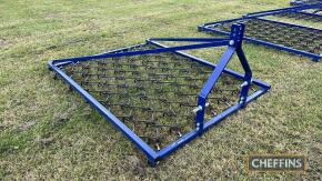 Beaco mounted grass harrows, 6ft. Unused and shop-soiled