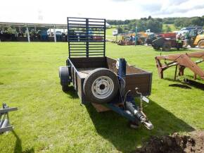 Plant trailer c/w ramp and winch