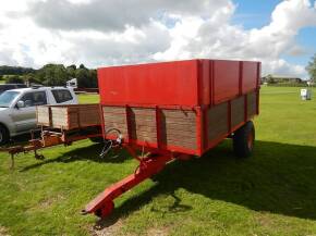 1974 Hillam 6t single axle trailer, with hydraulic brakes, corn use only