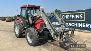 Case JX90 Tractor c/w MX loader on Chilton brackets, 90hp, owner operator, been on a local beef and sheep farm for the last 3 years with main duties being hay work, registration documents in office Hours: approx 6840 Sale due to end of tenancy Reg. No