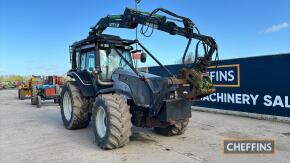 2008 Valtra T171 Advance Tractor c/w 2015 Botex 580 crane, vendor to supply registration documents Reg. No. FX58 HAA Ser. No. U20247