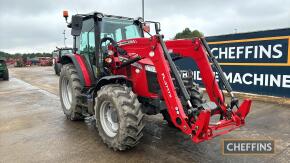 2022 Massey Ferguson 5711M Dyna 4 Tractor c/w MF 3717 loader, twin pump, air con Hours: approx 45 Reg. No. WK22 ANV Ser. No. TABMD710CM3335072