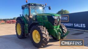 John Deere 6190R Tractor c/w Auto Quad, 50k, TLS, air brakes Reg. No. SP12 AOV