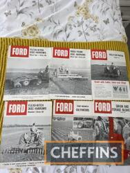 Ford tractor accessories 1960's brochures - harrows, cultivators, forager - 6 brochures