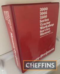 Massey Ferguson 2000, 2500, 3500 series workshop manual, unused