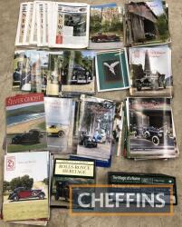 Qty Rolls-Royce books and magazines