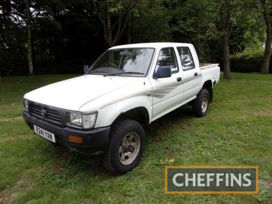 1997 TOYOTA Hilux Double Cab 2446cc PICK-UP Reg. No. R241 YAN Chassis No. JT133LNA409053575 Showing 103,000 miles, reported by the vendor to have been taken off the road in 2016 and dry stored since. Offered for sale with historic MOTs since 2007 and serv