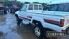 1987 TOYOTA Hilux MK.II 2.4L diesel 4x4 PICK-UP Reg. No. D104 FYJ Chassis No. SABTVR03573143030 The vendor reports this vehicle is in has been barn stored for many years and is in very original condition with original rear tub and bodywork. Chassis is rep - 2