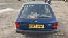 1987 FORD Escort 1.4L 1392cc estate CAR Reg. No. E317 JNV Chassis No. WF0DXXGCADHJ37119 Reportedly in the same family ownership from new, the Escort has been off the road for 10+ years after some accident damage to the front offside wing. Vendor reports t - 4