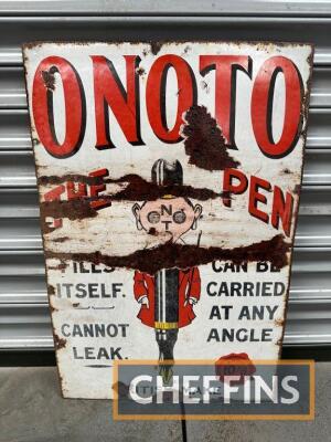 Onoto The Pen enamel sign