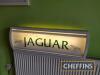 Jaguar showroom lightbox sign and advertising number plate - 2