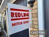 Redline Motor Spirit double sided reproduction sign - 2