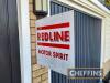 Redline Motor Spirit double sided reproduction sign - 3