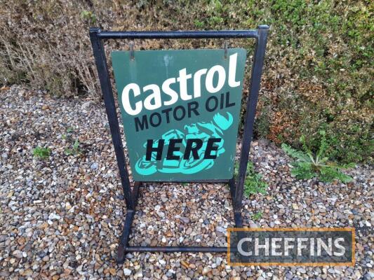 Castrol Motor Oil reproduction swinging forecourt sign