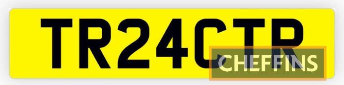 TR24 CTR private registration plate