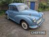 1961 MORRIS Minor 1000 948cc 4cylinder petrol CAR Reg. No. 6759 MC Serial No. MAS3/902971 A largely original 4-door saloon that has benefitted from some modern modifications which include 3 point retracting front seatbelts and conversion to electric ind - 8