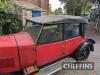 1928 RILEY Nine 4seat tourer 1089cc 4cylinder petrol CAR Reg. No. PH 8195 Chassis No. 60918 Boasting coachwork by Rice & Harper Ltd of Guildford, the Riley is offered with full weather equipment, tonneau cover and cover for hood when retracted. In exce - 62