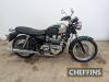 2005 TRIUMPH Bonneville T100 790cc MOTORCYCLE Reg. No. AY05 DKO Frame No. SMTTJ912TM4193695 Engine No. T194555 MOT: Expired May 2023 Finished in Goodwood Green with gold infill, this 2005 Bonnie is showing just 1,952 miles from new. The cosmetic cond - 7