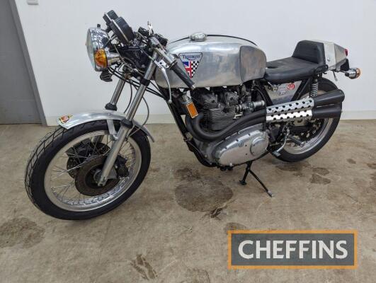 1973 TRIUMPH Trident T150V 741cc MOTORCYCLE Reg. No. LNB 647P Frame No. EH04624 Engine No. EH04624 MOT: Exempt This matching numbers Trident shows as a 1973 model but not being registered until 1975, having been registered in the Isle of Man for the