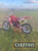 1989 HONDA CR500 491cc MOTORCYCLE The vendor reports this motorcycle has low milage and been party of a private collection for the last 10 years with the fuel and water having been drained for long term storage Estimate: £6,500 - £7,500