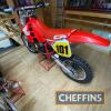 1989 HONDA CR500 491cc MOTORCYCLE The vendor reports this motorcycle has low milage and been party of a private collection for the last 10 years with the fuel and water having been drained for long term storage Estimate: £6,500 - £7,500 - 4